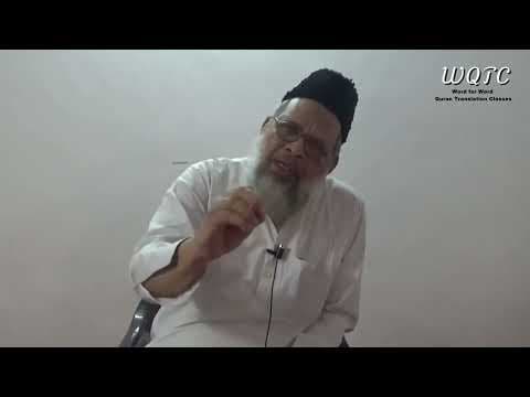 Views of Shaikh Abdullah Hyderabadi Umari Madani on Word for Word Quran Translation Classes